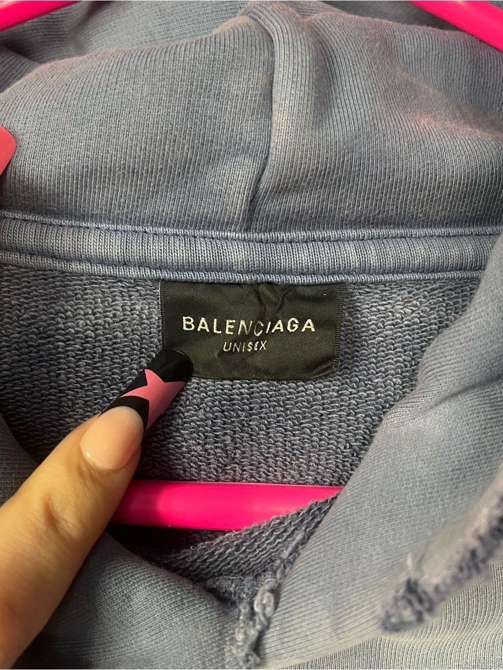 Balenciaga - Men's Paris Moon Faded Hoodie - Picture 3 of 10